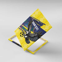Ecuador Football Custom Canvas Wall Art 2026 Vamos La Tri Yellow South America Pattern - Wonder Print Shop