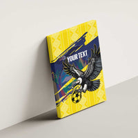 Ecuador Football Custom Canvas Wall Art 2026 Vamos La Tri Yellow South America Pattern - Wonder Print Shop
