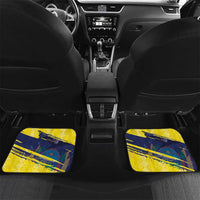 Ecuador Football Custom Car Mats 2026 Vamos La Tri Yellow South America Pattern - Wonder Print Shop