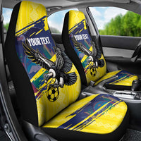 Ecuador Football Custom Car Seat Cover 2026 Vamos La Tri Yellow South America Pattern - Wonder Print Shop