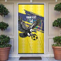Ecuador Football Custom Door Cover 2026 Vamos La Tri Yellow South America Pattern - Wonder Print Shop