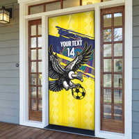 Ecuador Football Custom Door Cover 2026 Vamos La Tri Yellow South America Pattern - Wonder Print Shop