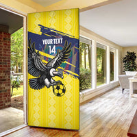 Ecuador Football Custom Door Cover 2026 Vamos La Tri Yellow South America Pattern - Wonder Print Shop