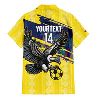 Ecuador Football Custom Family Matching Mermaid Dress and Hawaiian Shirt 2026 Vamos La Tri Yellow South America Pattern - Wonder Print Shop