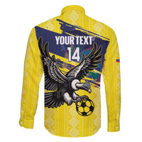 Ecuador Football Custom Family Matching Mermaid Dress and Hawaiian Shirt 2026 Vamos La Tri Yellow South America Pattern - Wonder Print Shop