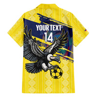 Ecuador Football Custom Family Matching Tank Maxi Dress and Hawaiian Shirt 2026 Vamos La Tri Yellow South America Pattern - Wonder Print Shop