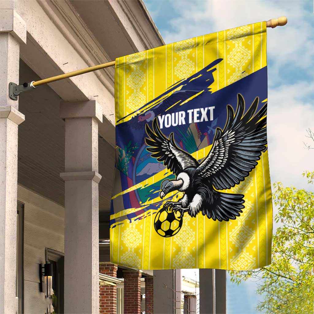 Ecuador Football Custom Garden Flag 2026 Vamos La Tri Yellow South America Pattern - Wonder Print Shop