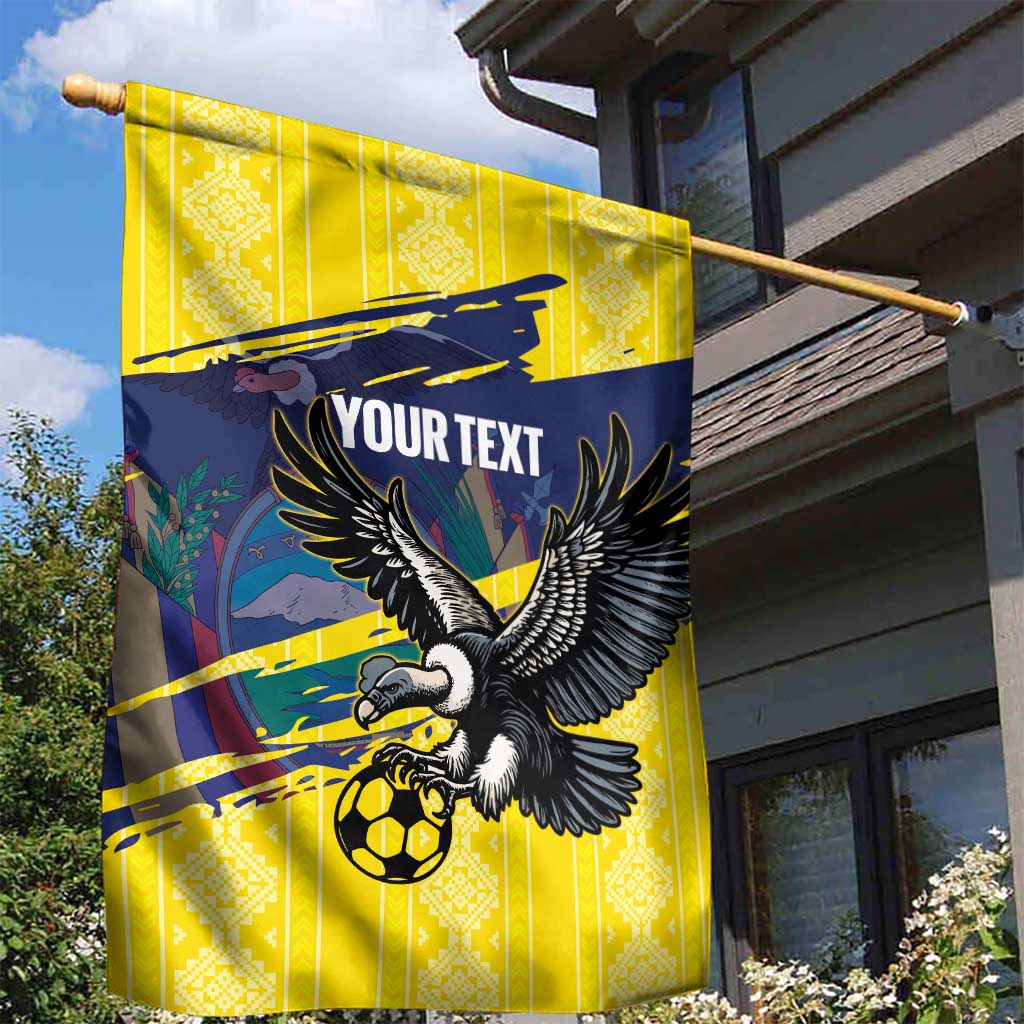 Ecuador Football Custom Garden Flag 2026 Vamos La Tri Yellow South America Pattern - Wonder Print Shop