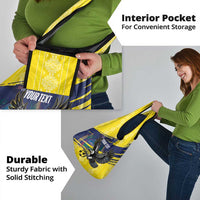Ecuador Football Custom Grocery Bag 2026 Vamos La Tri Yellow South America Pattern - Wonder Print Shop