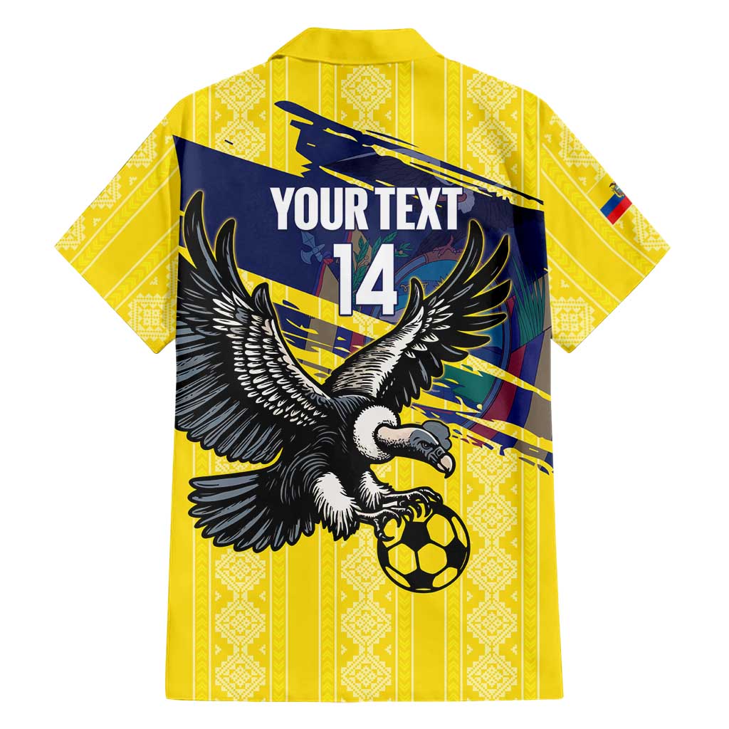 Ecuador Football Custom Hawaiian Shirt 2026 Vamos La Tri Yellow South America Pattern - Wonder Print Shop