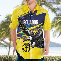 Ecuador Football Custom Hawaiian Shirt 2026 Vamos La Tri Yellow South America Pattern - Wonder Print Shop