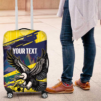 Ecuador Football Custom Luggage Cover 2026 Vamos La Tri Yellow South America Pattern - Wonder Print Shop