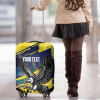 Ecuador Football Custom Luggage Cover 2026 Vamos La Tri Yellow South America Pattern - Wonder Print Shop