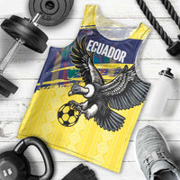 Ecuador Football Custom Men Tank Top 2026 Vamos La Tri Yellow South America Pattern - Wonder Print Shop