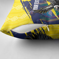 Ecuador Football Custom Pillow Cover 2026 Vamos La Tri Yellow South America Pattern - Wonder Print Shop