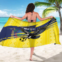 Ecuador Football Custom Sarong 2026 Vamos La Tri Yellow South America Pattern - Wonder Print Shop