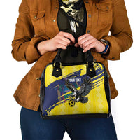 Ecuador Football Custom Shoulder Handbag 2026 Vamos La Tri Yellow South America Pattern - Wonder Print Shop