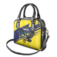 Ecuador Football Custom Shoulder Handbag 2026 Vamos La Tri Yellow South America Pattern - Wonder Print Shop