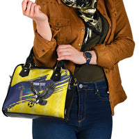 Ecuador Football Custom Shoulder Handbag 2026 Vamos La Tri Yellow South America Pattern - Wonder Print Shop