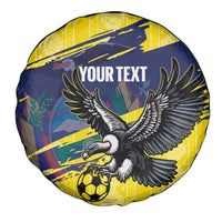 Ecuador Football Custom Spare Tire Cover 2026 Vamos La Tri Yellow South America Pattern - Wonder Print Shop
