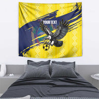 Ecuador Football Custom Tapestry 2026 Vamos La Tri Yellow South America Pattern - Wonder Print Shop