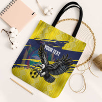 Ecuador Football Custom Tote Bag 2026 Vamos La Tri Yellow South America Pattern - Wonder Print Shop