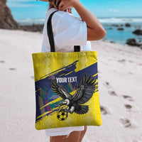 Ecuador Football Custom Tote Bag 2026 Vamos La Tri Yellow South America Pattern - Wonder Print Shop