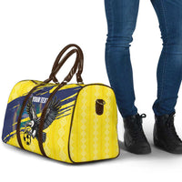 Ecuador Football Custom Travel Bag 2026 Vamos La Tri Yellow South America Pattern - Wonder Print Shop