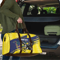 Ecuador Football Custom Travel Bag 2026 Vamos La Tri Yellow South America Pattern - Wonder Print Shop