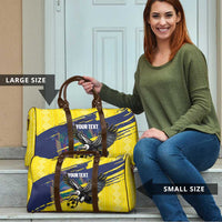 Ecuador Football Custom Travel Bag 2026 Vamos La Tri Yellow South America Pattern - Wonder Print Shop