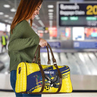 Ecuador Football Custom Travel Bag 2026 Vamos La Tri Yellow South America Pattern - Wonder Print Shop
