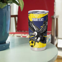 Ecuador Football Custom Tumbler Cup 2026 Vamos La Tri Yellow South America Pattern - Wonder Print Shop