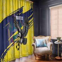 Ecuador Football Custom Window Curtain 2026 Vamos La Tri Yellow South America Pattern - Wonder Print Shop