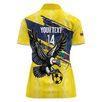 Ecuador Football Custom Women Polo Shirt 2026 Vamos La Tri Yellow South America Pattern - Wonder Print Shop