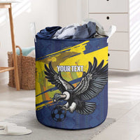 Ecuador Football Custom Laundry Basket 2026 Vamos La Tri Blue South America Pattern - Wonder Print Shop