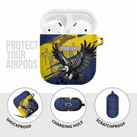 Ecuador Football Custom AirPods Case 2026 Vamos La Tri Blue South America Pattern - Wonder Print Shop