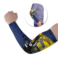 Ecuador Football Custom Arm Sleeves 2026 Vamos La Tri Blue South America Pattern - Wonder Print Shop