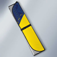 Ecuador Football Custom Auto Sun Shade 2026 Vamos La Tri Blue South America Pattern - Wonder Print Shop