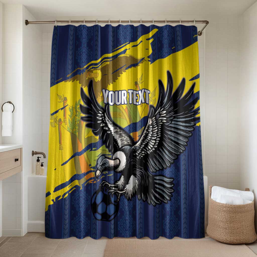Ecuador Football Custom Bathroom Set 2026 Vamos La Tri Blue South America Pattern - Wonder Print Shop
