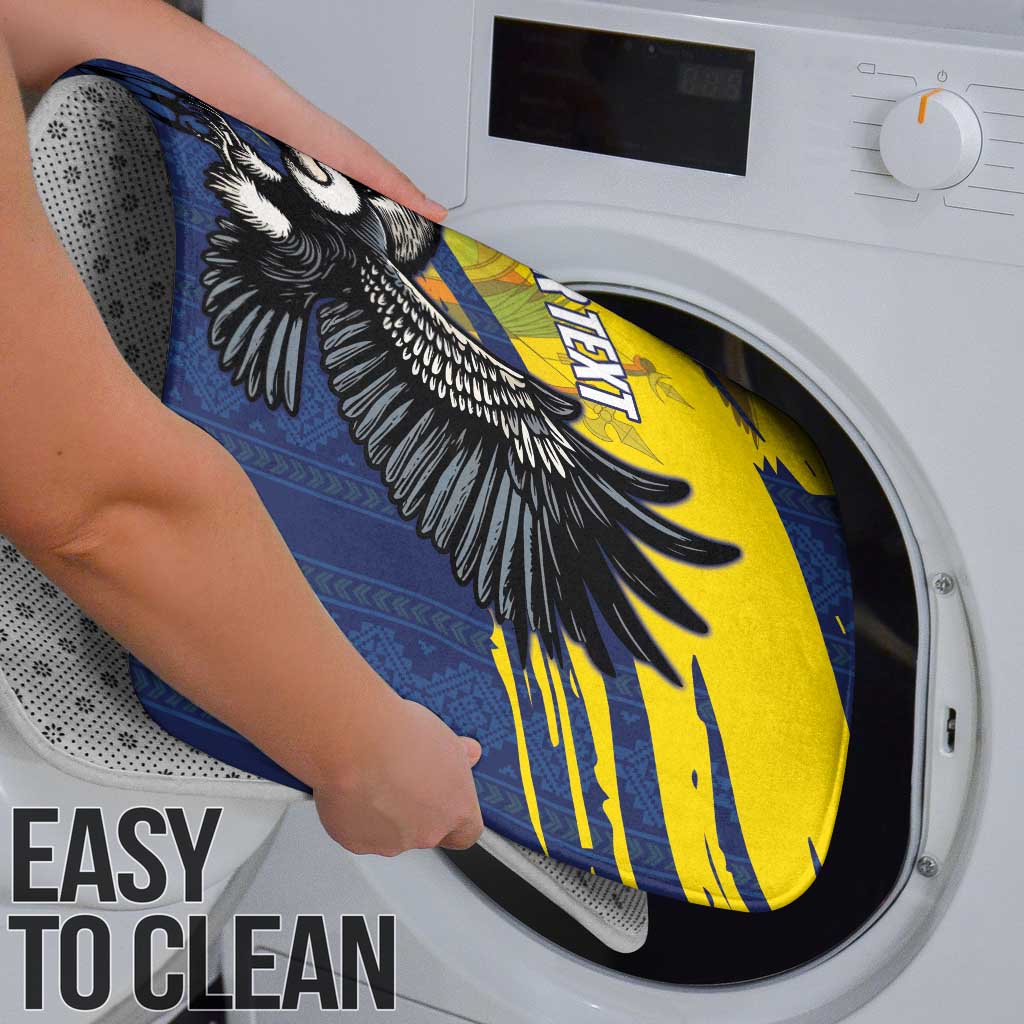 Ecuador Football Custom Bathroom Set 2026 Vamos La Tri Blue South America Pattern - Wonder Print Shop