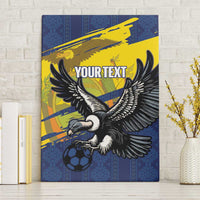 Ecuador Football Custom Canvas Wall Art 2026 Vamos La Tri Blue South America Pattern - Wonder Print Shop