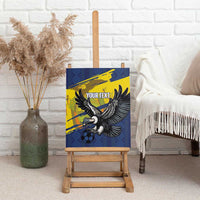 Ecuador Football Custom Canvas Wall Art 2026 Vamos La Tri Blue South America Pattern - Wonder Print Shop