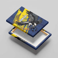 Ecuador Football Custom Canvas Wall Art 2026 Vamos La Tri Blue South America Pattern - Wonder Print Shop
