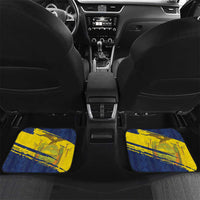 Ecuador Football Custom Car Mats 2026 Vamos La Tri Blue South America Pattern - Wonder Print Shop