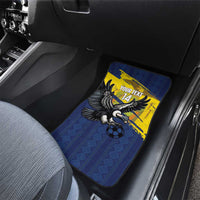 Ecuador Football Custom Car Mats 2026 Vamos La Tri Blue South America Pattern - Wonder Print Shop