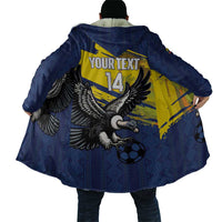 Ecuador Football Custom Cloak 2026 Vamos La Tri Blue South America Pattern - Wonder Print Shop