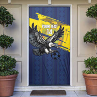 Ecuador Football Custom Door Cover 2026 Vamos La Tri Blue South America Pattern - Wonder Print Shop