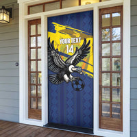 Ecuador Football Custom Door Cover 2026 Vamos La Tri Blue South America Pattern - Wonder Print Shop