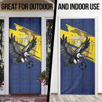 Ecuador Football Custom Door Cover 2026 Vamos La Tri Blue South America Pattern - Wonder Print Shop
