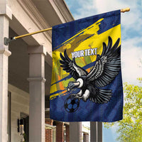 Ecuador Football Custom Garden Flag 2026 Vamos La Tri Blue South America Pattern - Wonder Print Shop